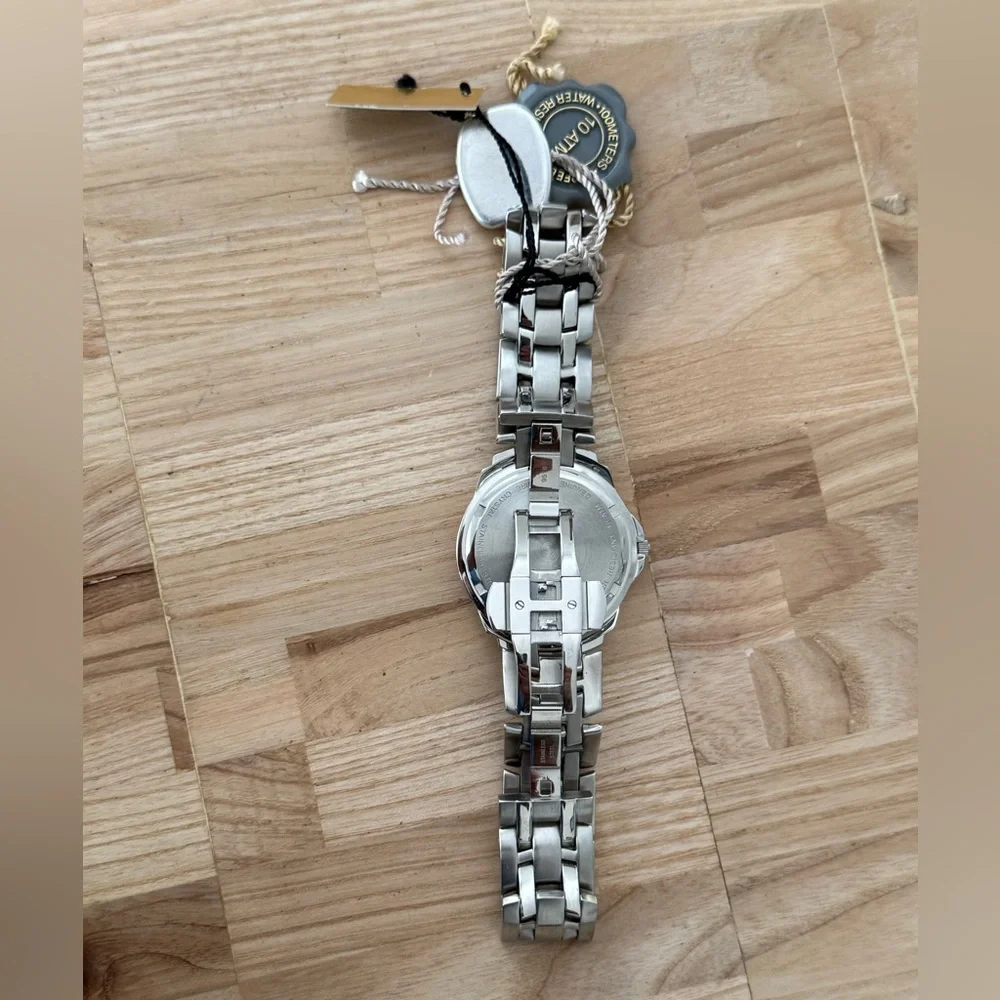 Belair Rare Luxury Watch Black Dial Stainless Bracelet New in Original Box